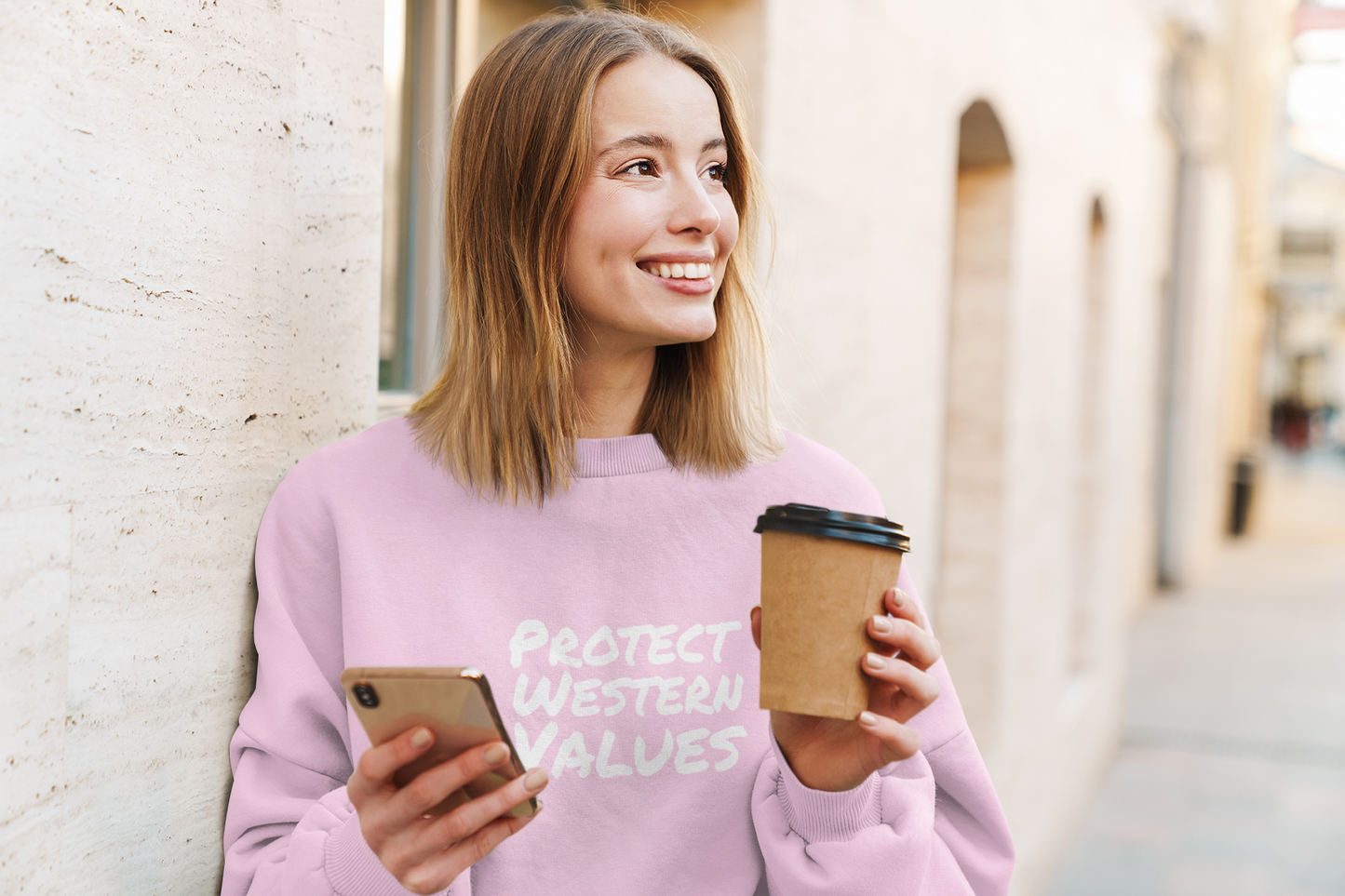 "Protect Western Values Pullover Sweatshirt - Bold & Controversial Hoodie, Equality Statement Sweater, Social Justice Apparel"