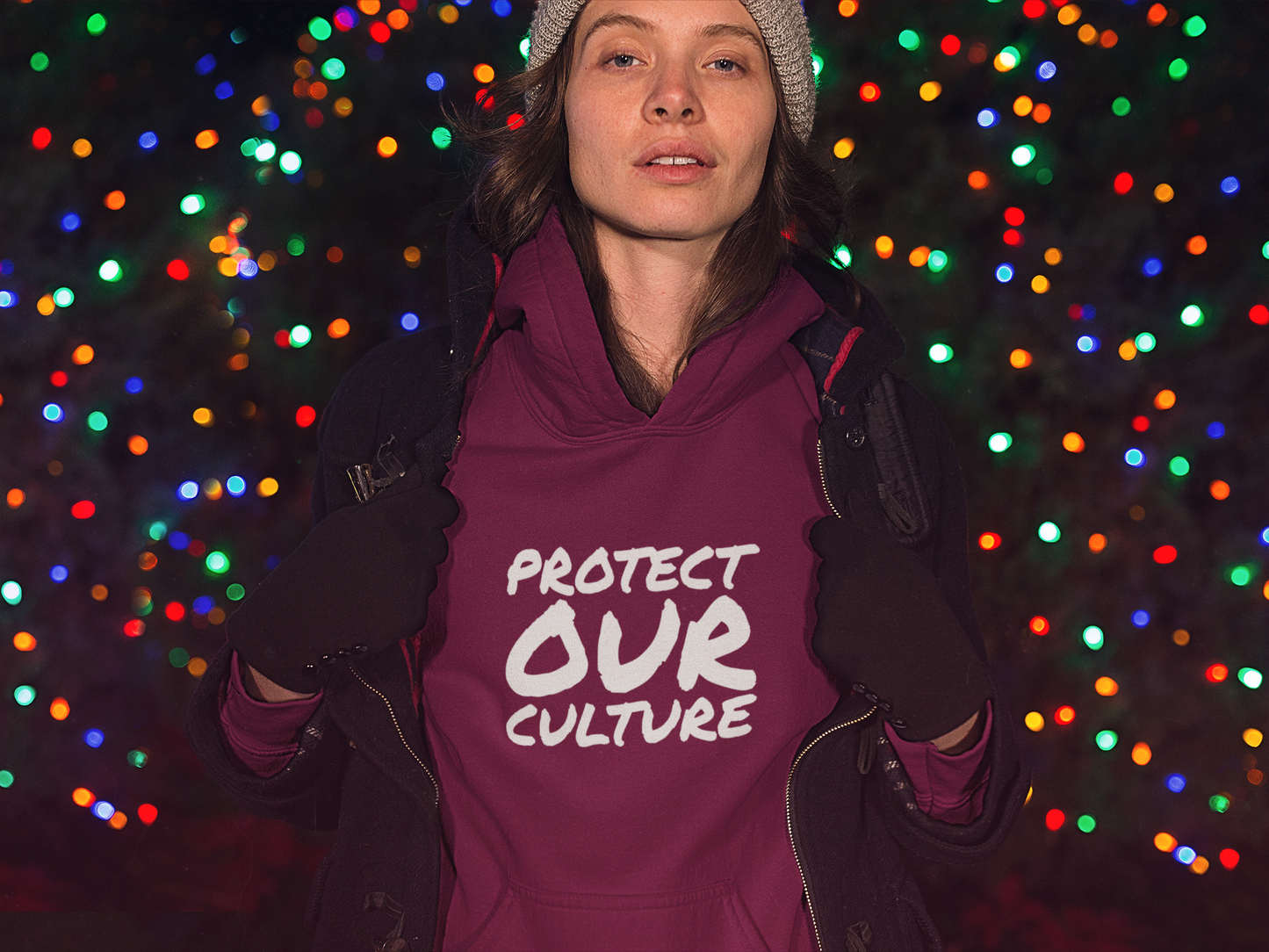 Bold & Controversial Pullover Sweatshirt - 'Protect Our Culture' Hoodie, Equality Statement Sweater, Social Justice Appare