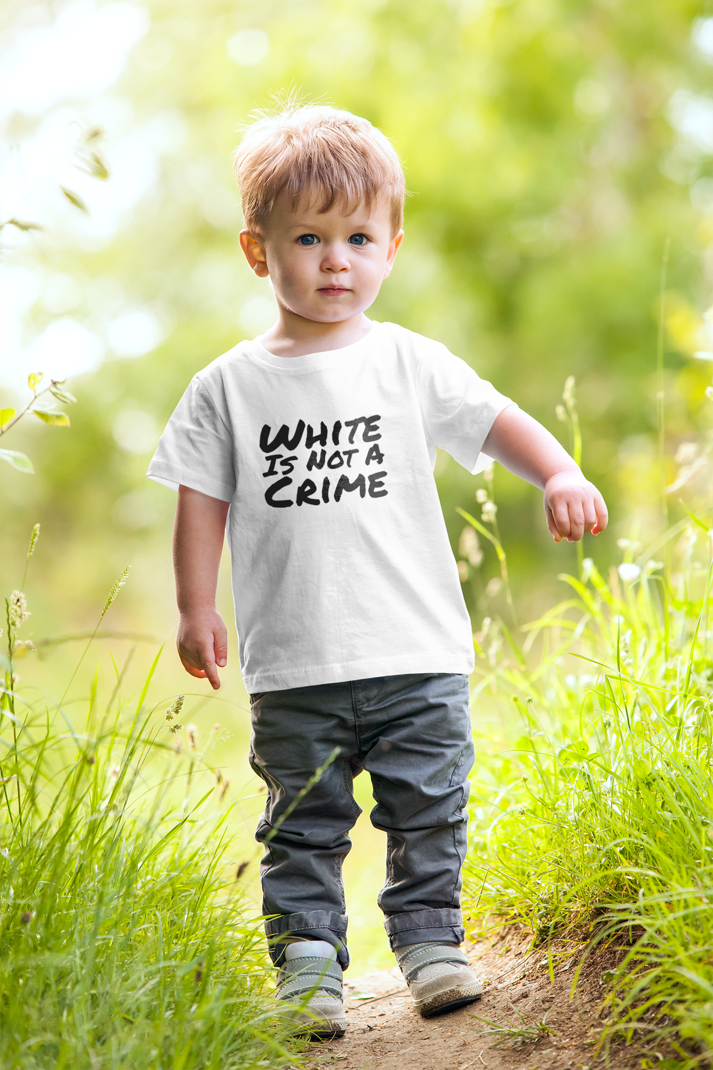 Empowering Equality T-Shirt - 'White Is Not a Crime' Free Speech Shirt, Political Statement Apparel for Justice and Rights