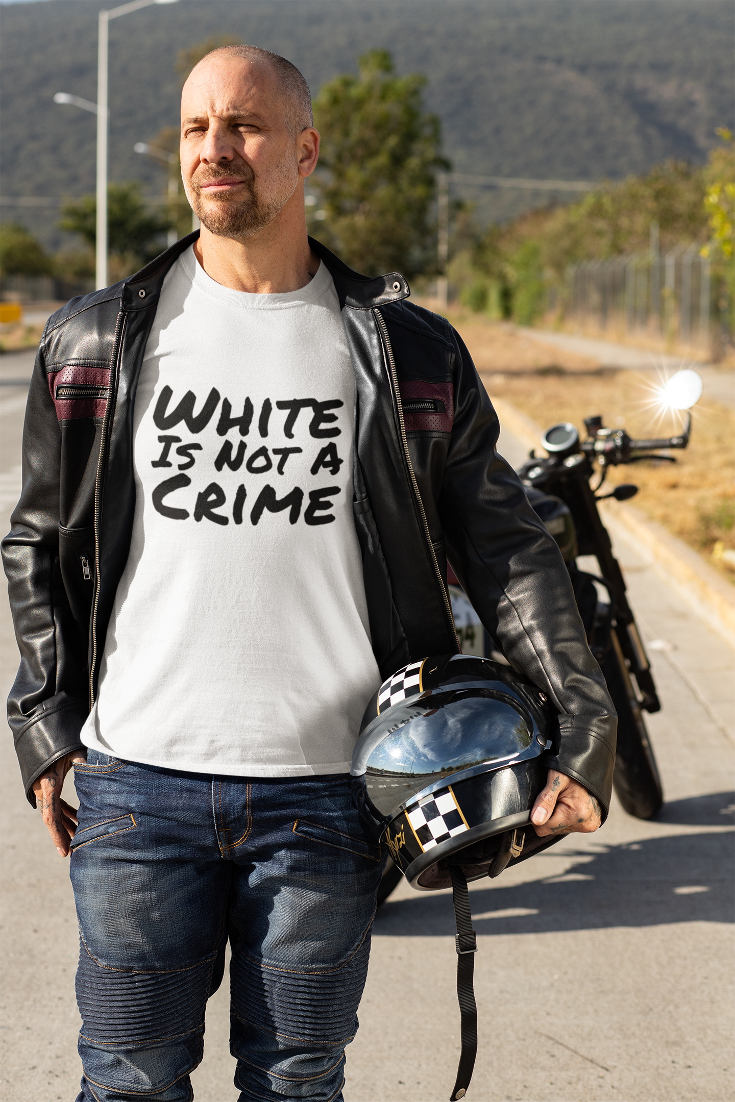 Empowering Equality T-Shirt - 'White Is Not a Crime' Free Speech Shirt, Political Statement Apparel for Justice and Rights